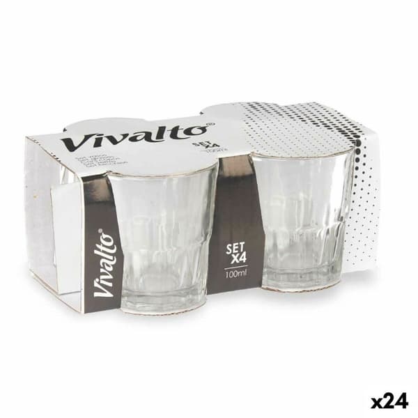 Glas Vivalto RYG5041 Transparent Glas 100 ml Kaffe/ Café (24 antal)