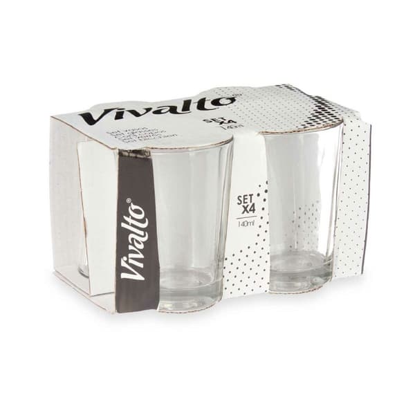 Glas Vivalto RYG2047 Transparent Glas 140 ml Kaffe/ Café (24 antal)