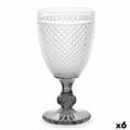 Miniatyrbild 1 av 2: Vinglas Vivalto PR-00816B/BHA6 SMOKE Transparent Antracitgrå Glas 256 ml Diamant (6 antal)