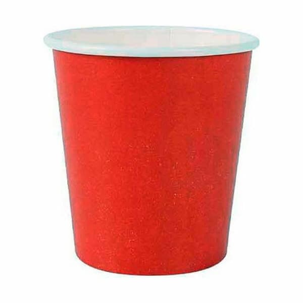 Glasset Algon Engångsanvändning Papp Röd 20 Delar 120 ml (24 antal)