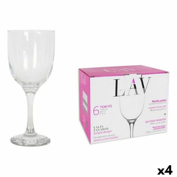 Glasset LAV 145011 7,5 x 7,5 x 18 cm (4 antal) (290 ml)