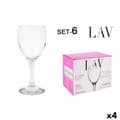 Miniatyrbild 1 av 2: Set med vinglas LAV Vit 200 ml 6 Delar (4 antal)