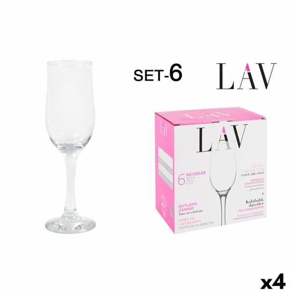 Champagneglas LAV Nevakar 4 antal