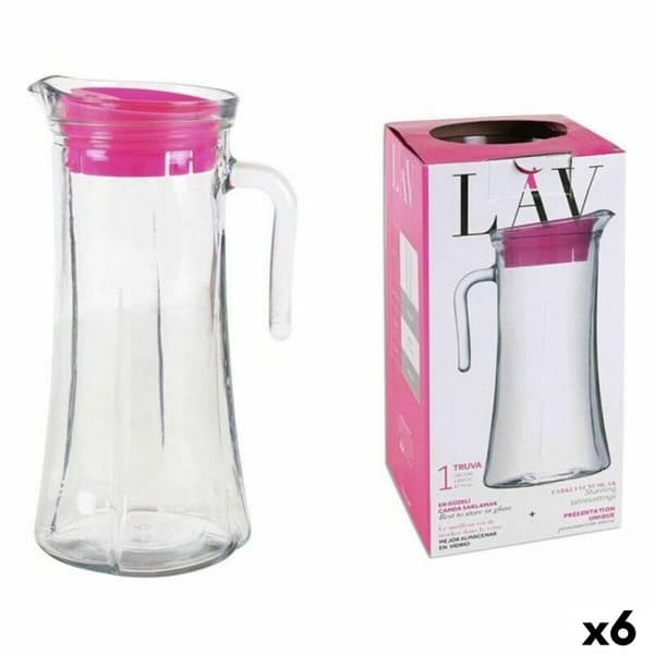 Genomskinlig glaskaraff LAV LV-TRU140 PK0001RP (6 antal) (1400 ml)