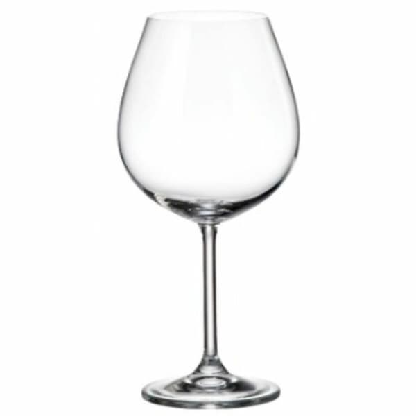 Set med vinglas Bohemia Crystal Clara 650 ml 6 Delar (6 antal) (4 antal)
