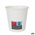 Miniatyrbild 1 av 2: Glasset Algon Papp Engångsanvändning Vit 24 antal 120 ml (100 Delar)