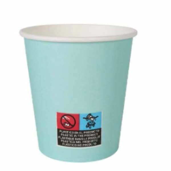 Glasset Algon Papp Engångsanvändning Aquamarine 36 antal 200 ml (24 Delar)