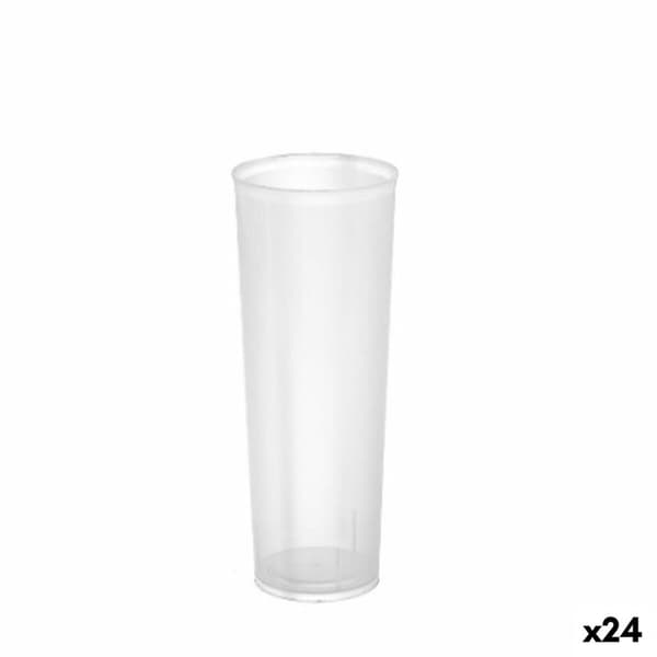 Set med återanvändbara glas Algon Transparent 24 antal 330 ml (20 Delar)