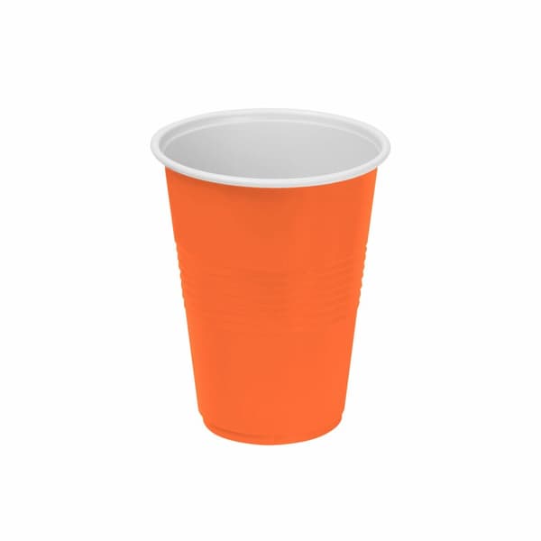 Set med återanvändbara glas Algon Orange 24 antal 250 ml (25 Delar)