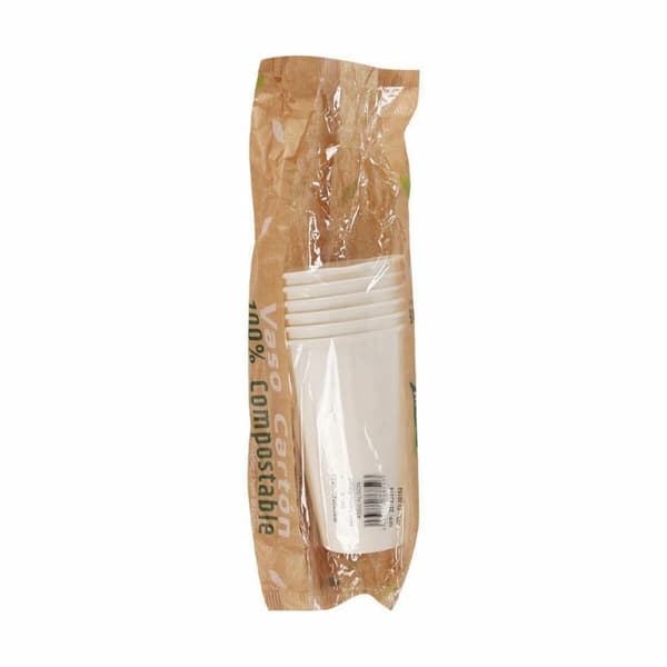 Glasset Algon Engångsanvändning Papp Vit 6 Delar 450 ml (16 antal)
