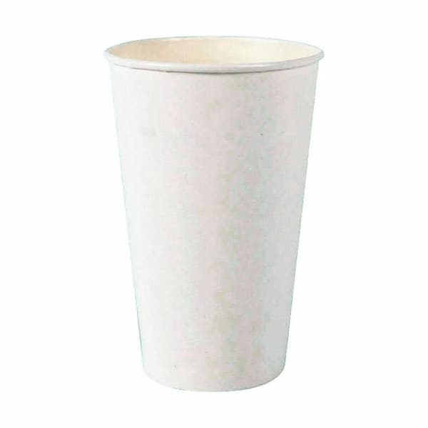 Glasset Algon Engångsanvändning Papp Vit 6 Delar 450 ml (16 antal)