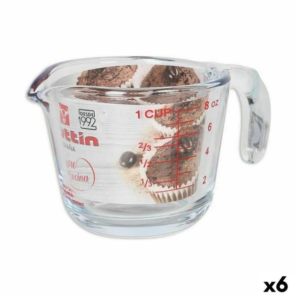 Måttkanna Quttin 250 ml Glas (6 antal)