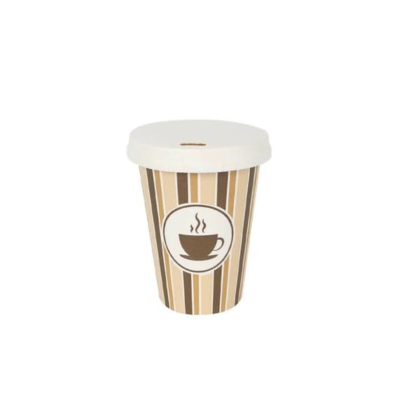 Glasset Algon Med lock Engångsanvändning Kaffe/ Café Papp 8 Delar 220 ml (20 antal)