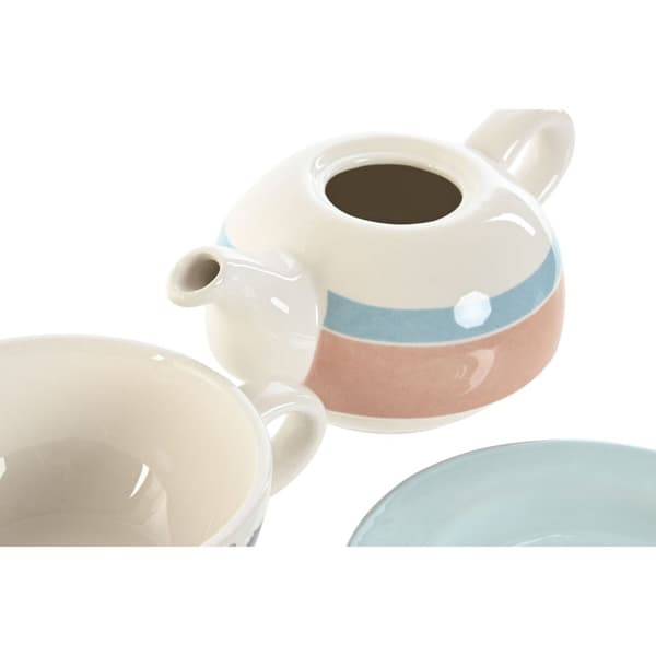 Tekanna Home ESPRIT Blå Vit Grön Ljusrosa Dolomite 750 ml (2 antal)