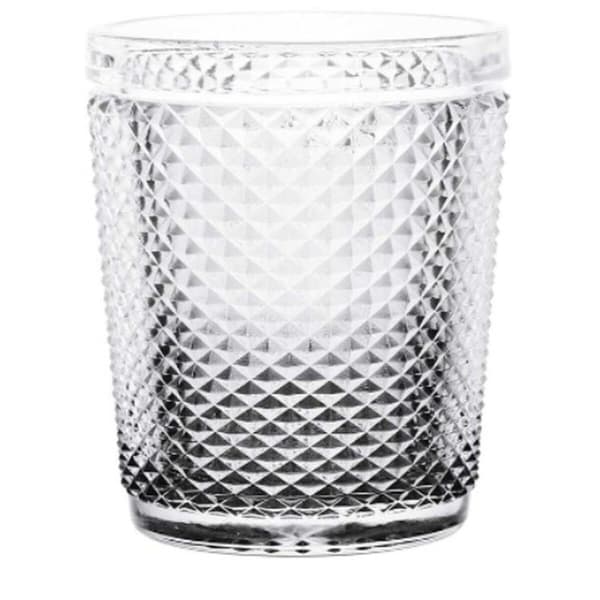 Glas Vivalto P00409B/BHA6-A Transparent Antracitgrå Glas Diamant 300 ml (6 antal)