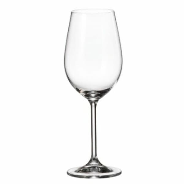 Set med vinglas Bohemia Crystal Clara Vit 350 ml 6 Delar (6 antal) (4 antal)