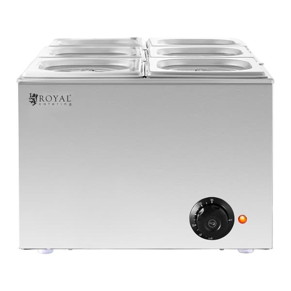 Bain-marie elvarmer 6 x GN 1/6 640 W