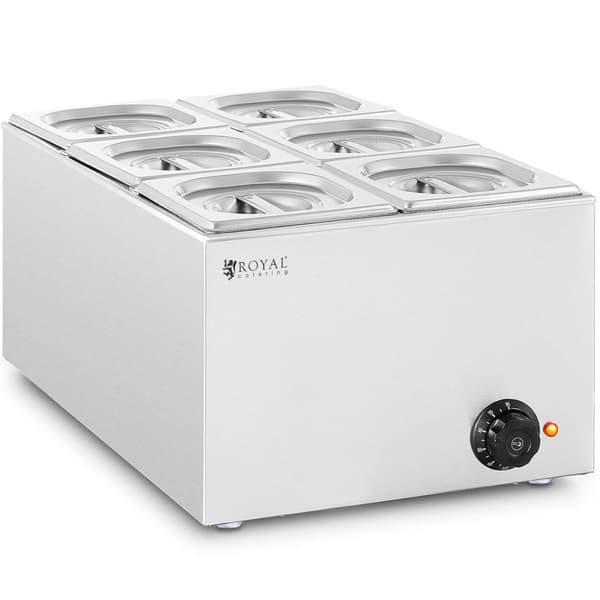Bain-marie elvarmer 6 x GN 1/6 640 W