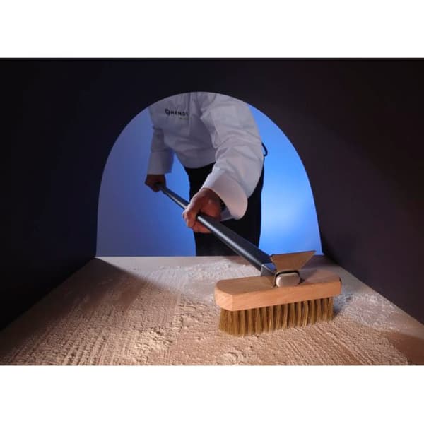 Pizzaugnsrengöringsborste med kopparborst, längd 1320 mm - Hendi 525593