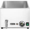 Miniatyrbild 3 av 6: Bain-marie matvärmare med kran 3x GN 1/3 100 mm med lock 1000 W