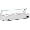 Pikkukuva 2 / 6: Bain-marie-ruoanlämmitin lämmitysbuffet kannella 3 x GN 1/2 2000 W