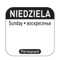Pikkukuva 2 / 2: Elintarviketurvatarrat uudelleenkäytettäviin pakkauksiin Sunday PL RU EN 1000 kpl Hendi 850138