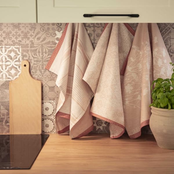Provence Porte køkkenklud 50x70 pink