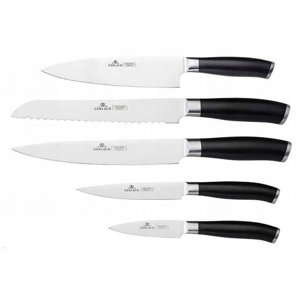 GERLACH.KNIFE BLOCK SET 5 kpl. DECO MUSTA
