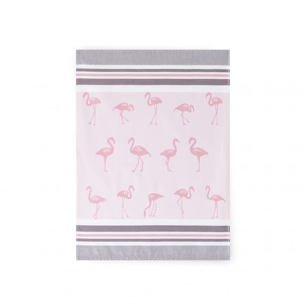 Flamingos köksduk 50x70 rosa