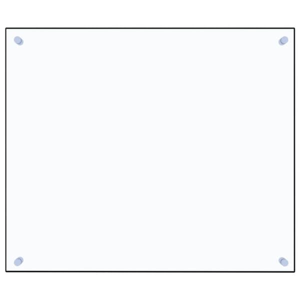 Stänkskydd transparent 70x60 cm härdat glas