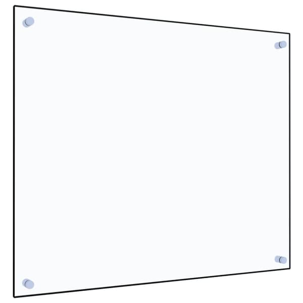 Stänkskydd transparent 70x60 cm härdat glas