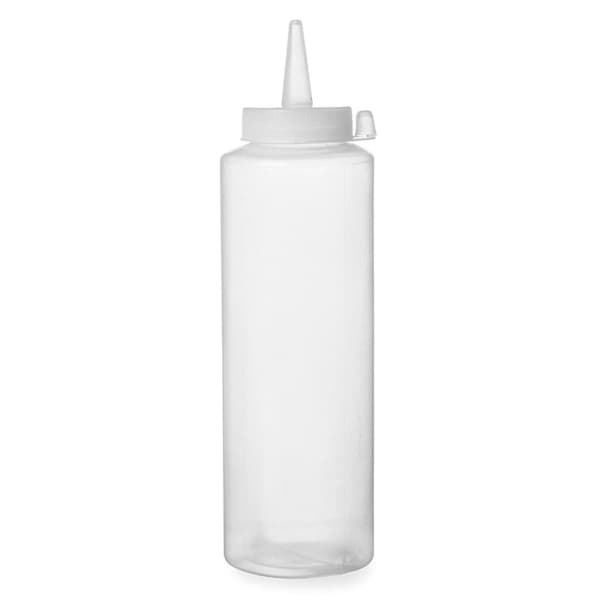 Dispenserflaska för kalla såser, set om 3 stycken. - genomskinlig 0,35L - HENDI 557853