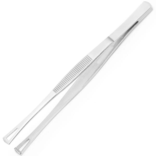 Køkkenpincet med firkantede spidser og huller 145 mm - Hendi 680162