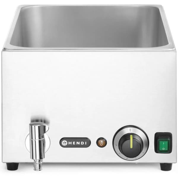 Bain-marie madvarmer med vandhane 3x GN 1/3 100 mm med låg 1000 W