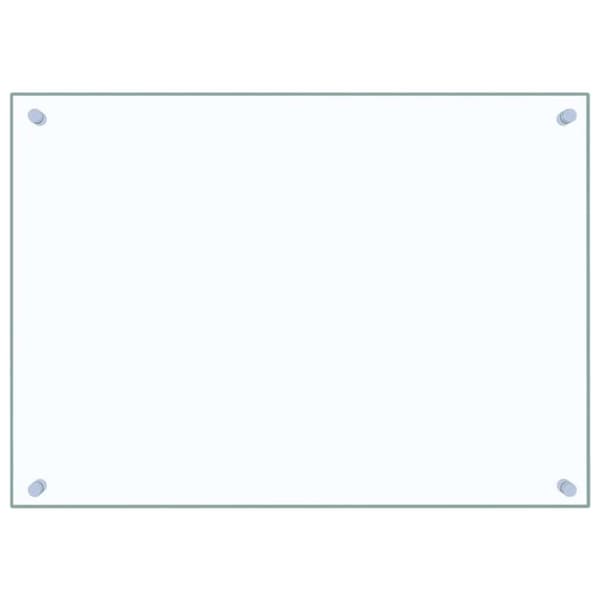 Stänkskydd transparent 70x50 cm härdat glas