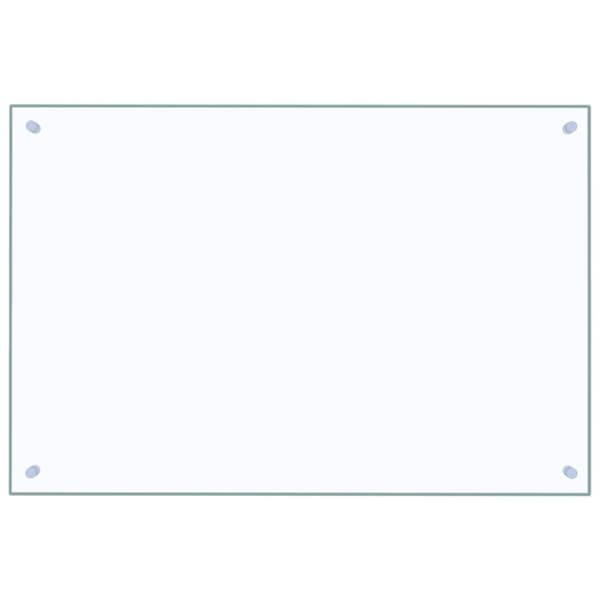 Stänkskydd transparent 90x60 cm härdat glas