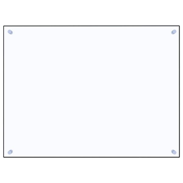 Stänkskydd transparent 80x60 cm härdat glas