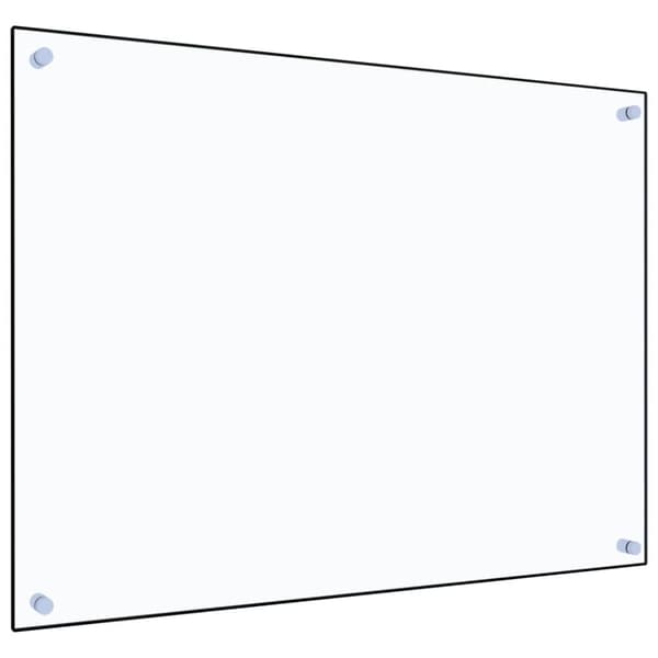 Stänkskydd transparent 80x60 cm härdat glas