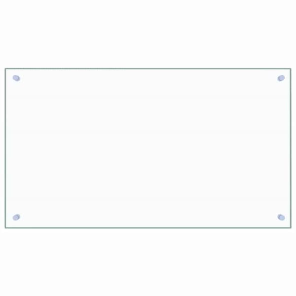 Stänkskydd transparent 90x50 cm härdat glas