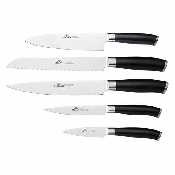 GERLACH.KNIFE BLOCK SET 5 kpl. DECO MUSTA