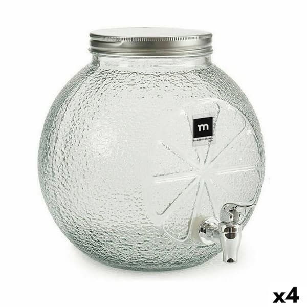 Dryckdispenser La Mediterránea Kran Glas 5 L (4 antal)