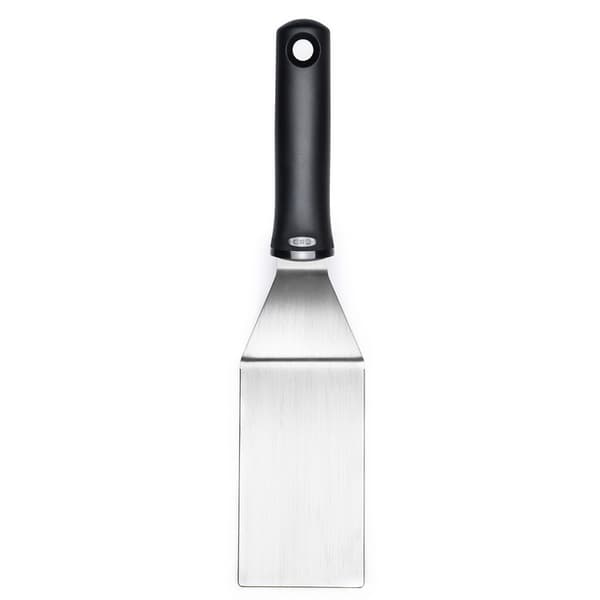 OXO-Köksspatel, stål, svart, Bra grepp