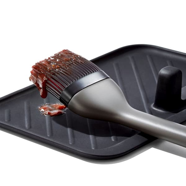 OXO-Silicone grillbørste, grå-rød