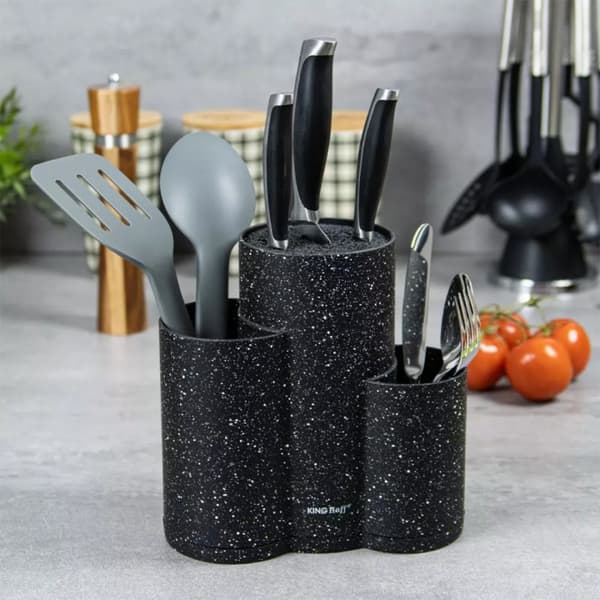 TRIPLE STANDBLOCK TIL KNIVE OG redskaber KINGHOFF KH-1561