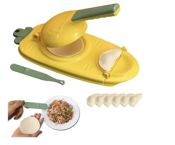 Skimmelsvamp, Dumpling Maker Machine 2in1 - Gul