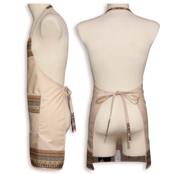 Køkken forklæde folk krzczonów beige