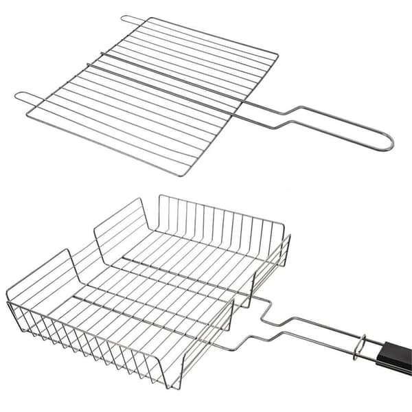 Låsbar stålgrillrist 61x32 cm