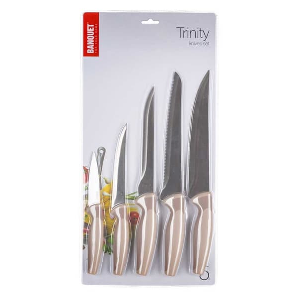 SÆT MED 5 BANQUET TRINITY KØKKENKNIVE
