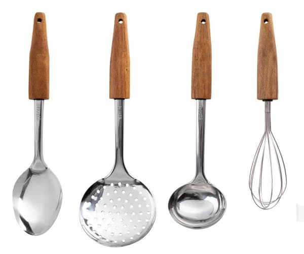 HUSLA KÖKSREDSKAP SET ACACIA TRÄ 73952