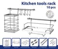 Miniatyrbild 4 av 4: KÖKSRÄKKE 10 ELEMENT METLEX MX-4540 silver
